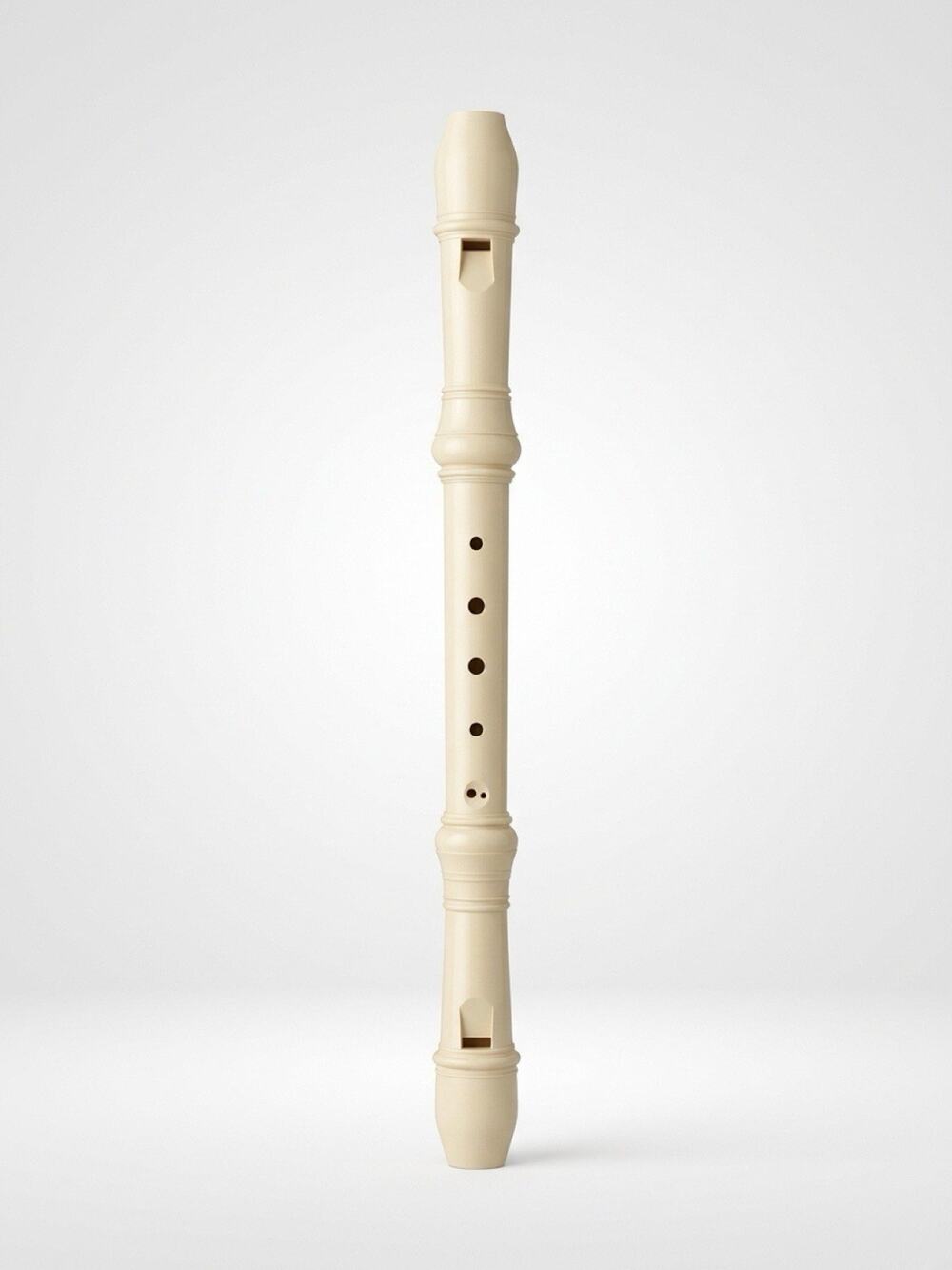 Vintage Musical Instrument Harmony Flute Porcelain Ivory With Dust Bag